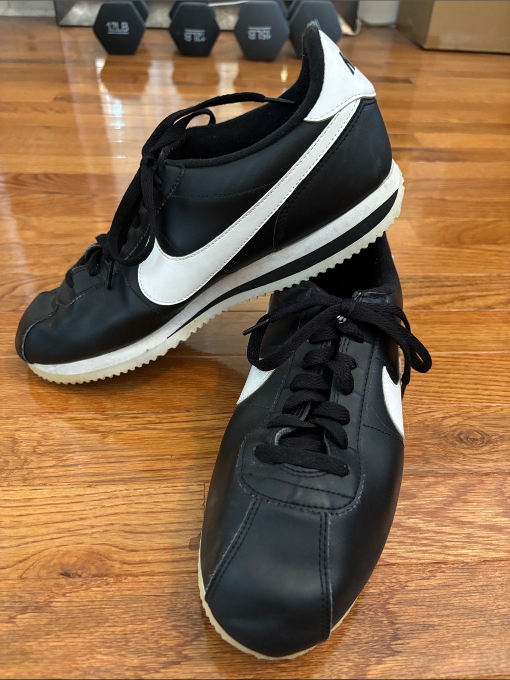 Nike Men’s Black and White Low-Top Sneakers